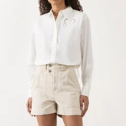 Flore Heart Embroidered Shirt