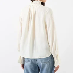 Fluid Tie-Neck Shirt