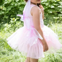 Flutter Butterfly Two-Piece Skirt & Wings Set Pink