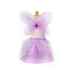 Flutter Butterfly Two-Piece Skirt & Wings Set Lilac