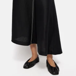 Foldable Leather Ballerina Flats