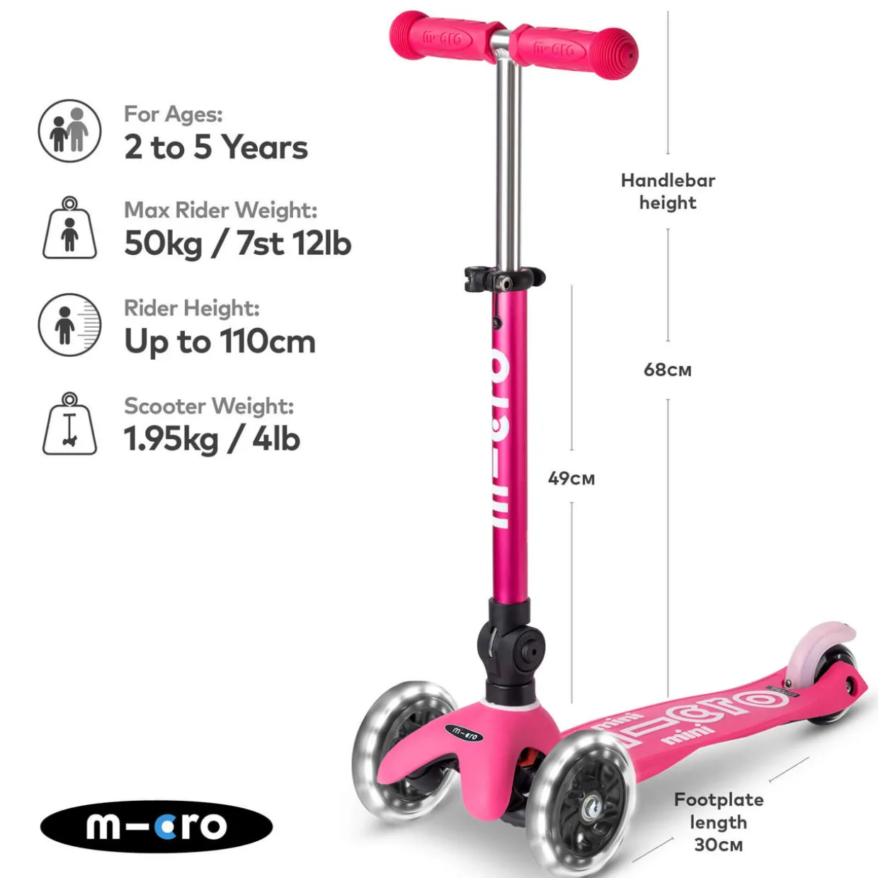 Foldable Mini LED Scooter