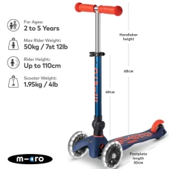 Hot MICRO SCOOTERS Foldable Mini LED Scooter