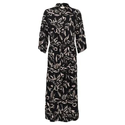 Forrest Leaf-Print Shirt Dress