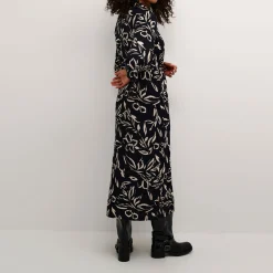 Forrest Leaf-Print Shirt Dress