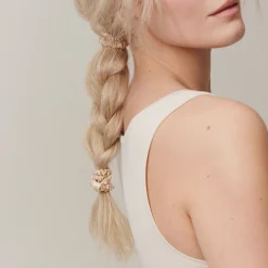 Four Pack Silk Skinny Scrunchies