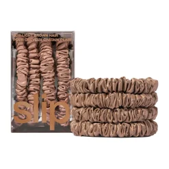 Four Pack Silk Skinny Scrunchies