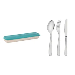 Discount TRAMONTINA Four-Piece Stainless Steel Travel Cutlery Set Green