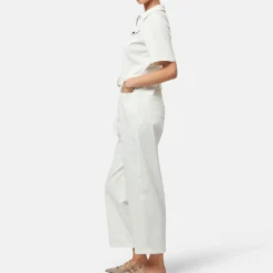 Frankie Belted Twill Jumpsuit