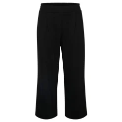 Frederikke Mid-Rise Cropped Wide-Leg Trousers