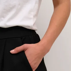 Frederikke Mid-Rise Cropped Wide-Leg Trousers