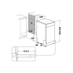 Freestanding 10 Place Slimline Dishwasher