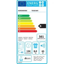 Freestanding 8kg Condenser Tumble Dryer White