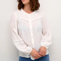 Discount KAFFE Freya Lace Trim Shirt