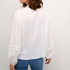 Discount KAFFE Freya Lace Trim Shirt