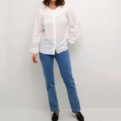 Discount KAFFE Freya Lace Trim Shirt