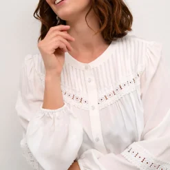 Discount KAFFE Freya Lace Trim Shirt