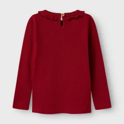 Fashion LIL ATELIER Frill Collared T-Shirt