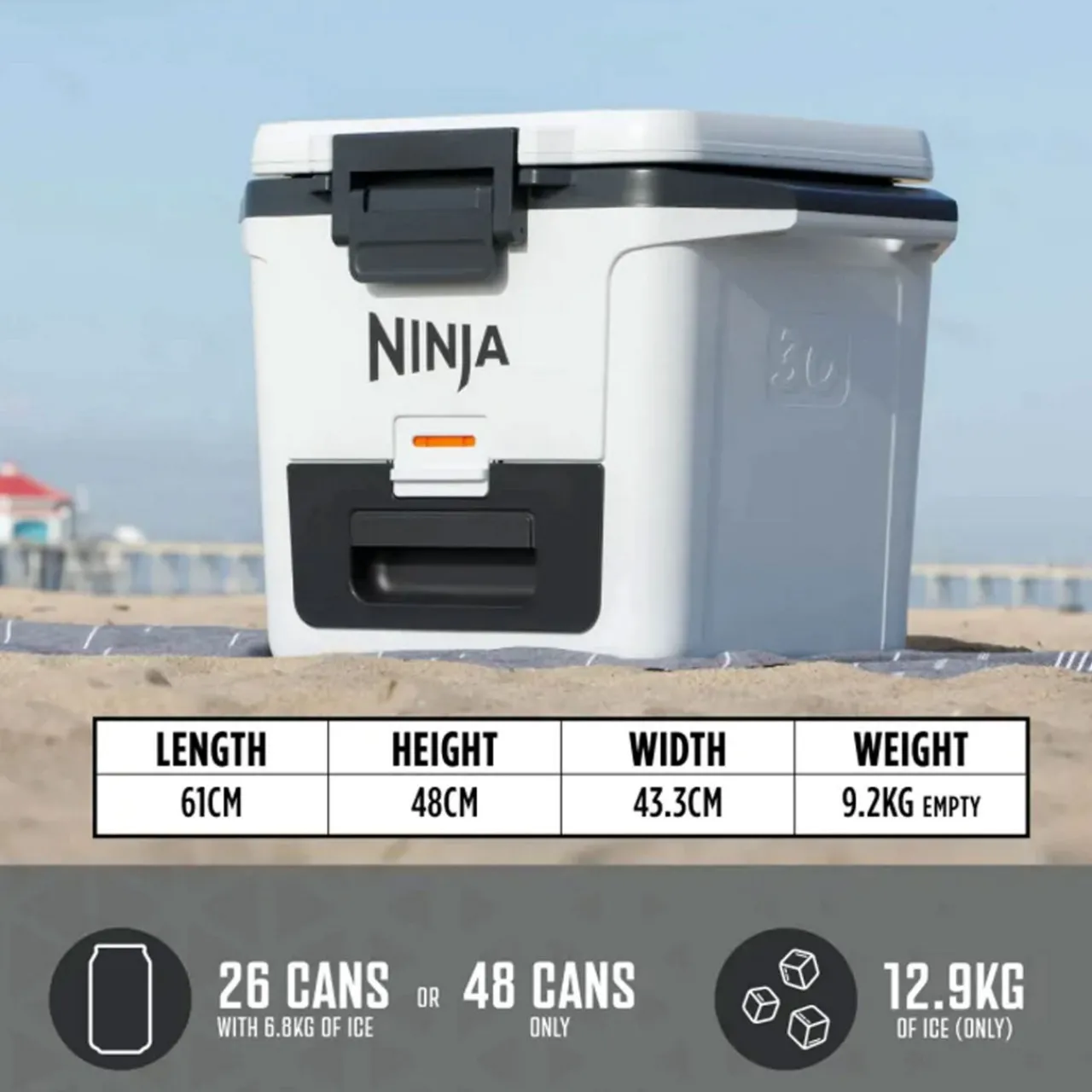 Outlet NINJA FrostVault 28L Hard Cooler, Cloud White