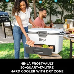 Online NINJA FrostVault 47L Hard Cooler, Cloud White