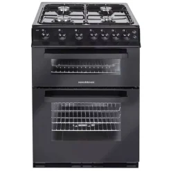Hot NORDMENDE FS 60cm Twin Cavity Natural Gas Cooker Black