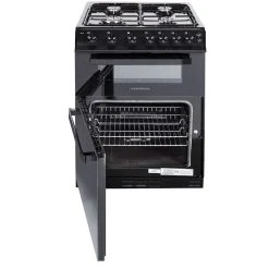 Hot NORDMENDE FS 60cm Twin Cavity Natural Gas Cooker Black