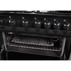 Hot NORDMENDE FS 60cm Twin Cavity Natural Gas Cooker Black