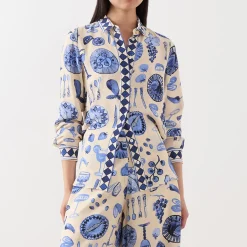 New FABIENNE CHAPOT Gala Printed Blouse
