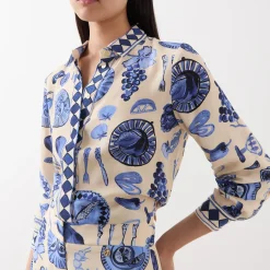 New FABIENNE CHAPOT Gala Printed Blouse