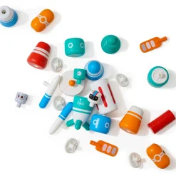 Hot FAO SCHWARZ Galaxy Glow Space Blocks Construction Set