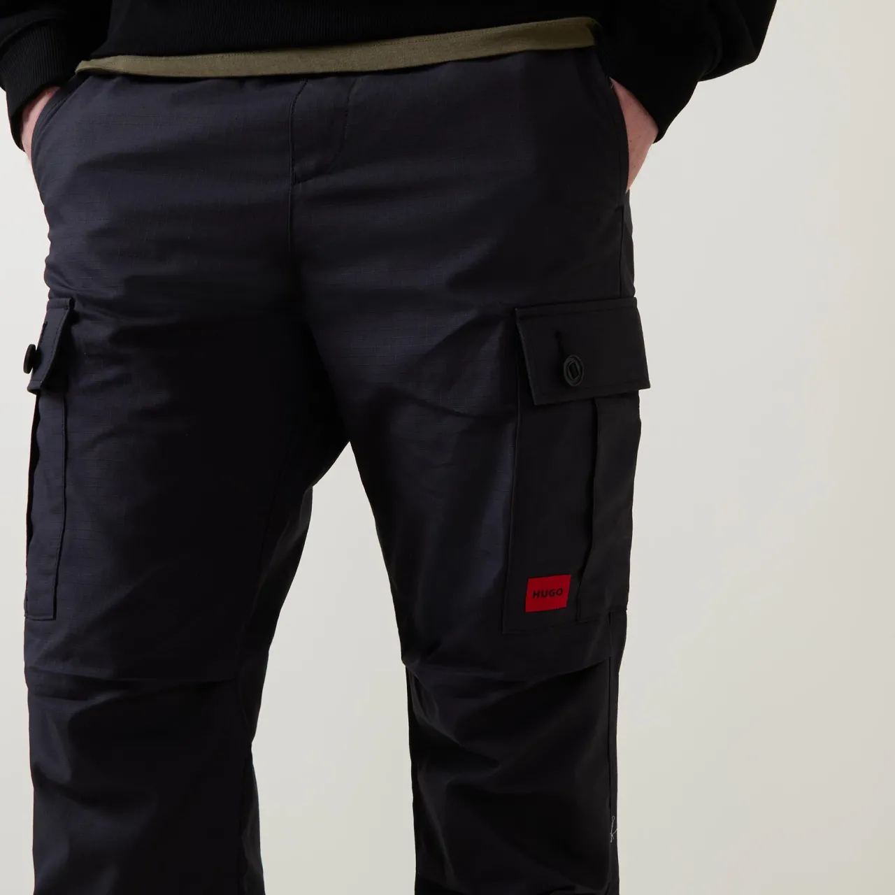 Hot HUGO Garlo Ripstop Cargo Trousers