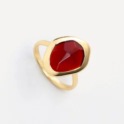 Garnet Stepping Stone Ring