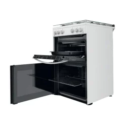 Gas freestanding double cooker: 60cm