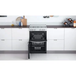 Gas freestanding double cooker: 60cm