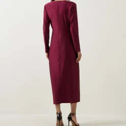 Hot JOSEPH RIBKOFF Gathered Draped Fitted Dress
