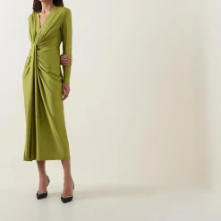Online JOSEPH RIBKOFF Gathered Draped Fitted Dress