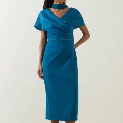 Gathered Embellished Dress