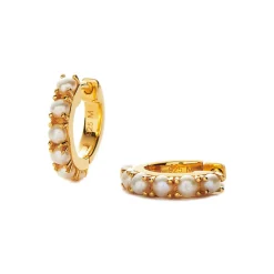 Gemstone Pearl Earrings