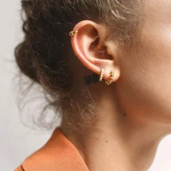 Gemstone Pearl Earrings