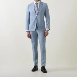 Hot BOSS Genius Micro Pattern Suit Trousers