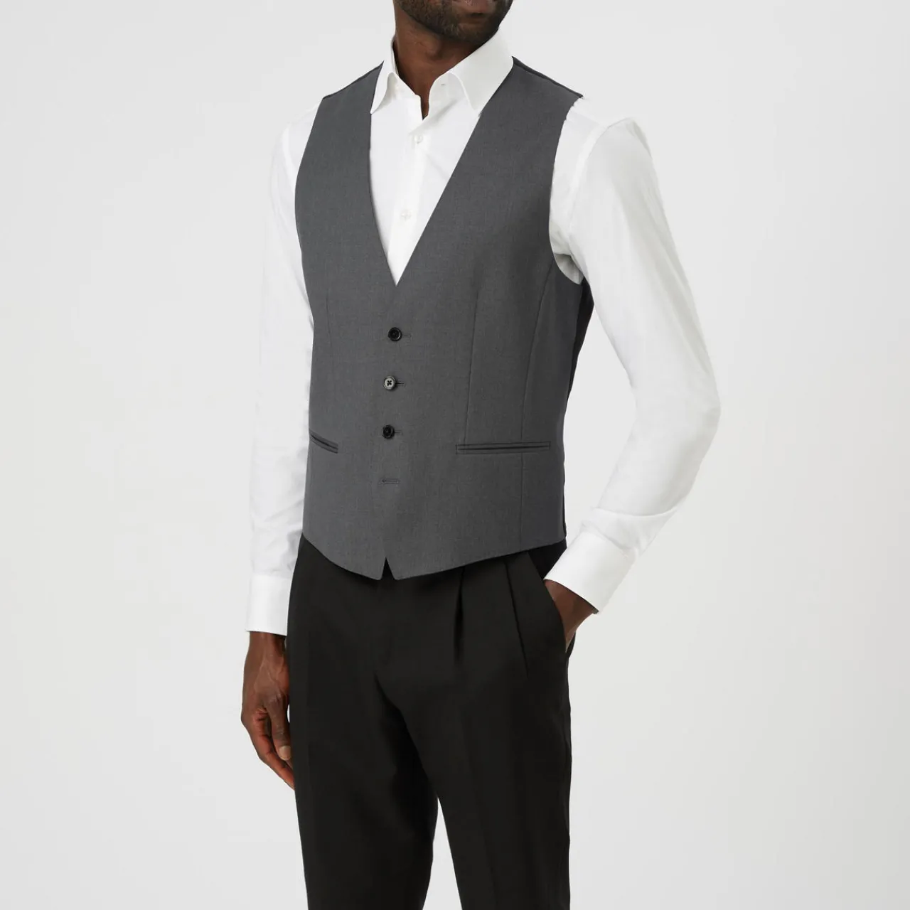 Sale BOSS Genius Slim Fit Wool Waistcoat