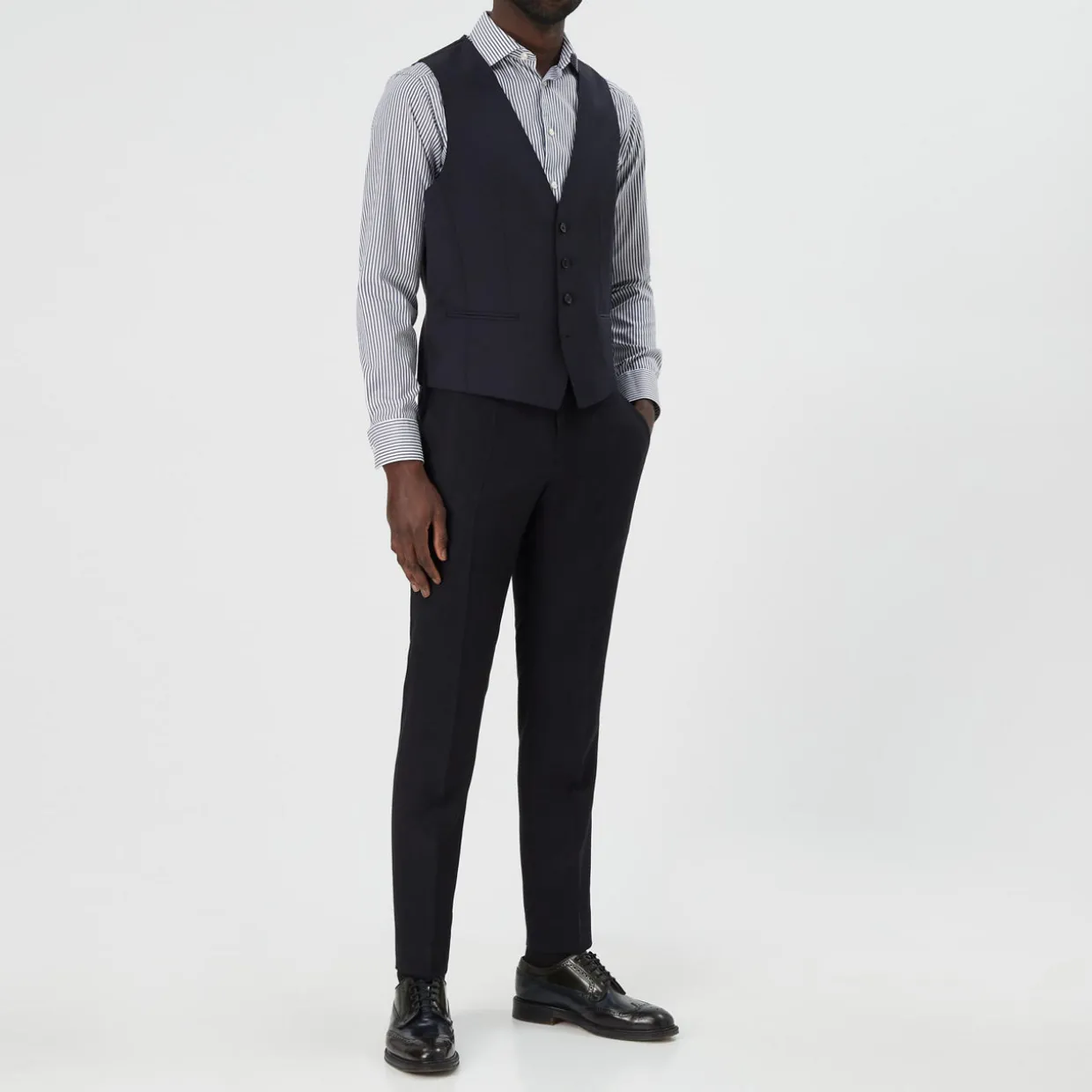 Genius Slim Fit Wool Waistcoat