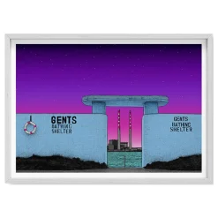 Gents Bathing Shelters Framed Print