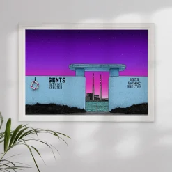 Gents Bathing Shelters Framed Print