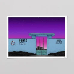 Gents Bathing Shelters Framed Print