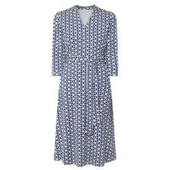 Geometric Belted Dress