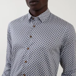 Clearance BUGATTI Geometric Diamond Print Shirt