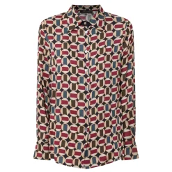 Geometric Print Blouse