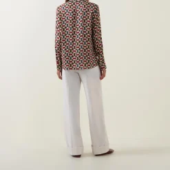 Geometric Print Blouse