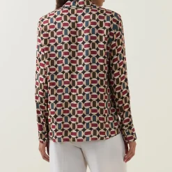 Geometric Print Blouse